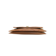 CLASP-LOCK STITCH PATTERN ENVELOPE CLUTCH