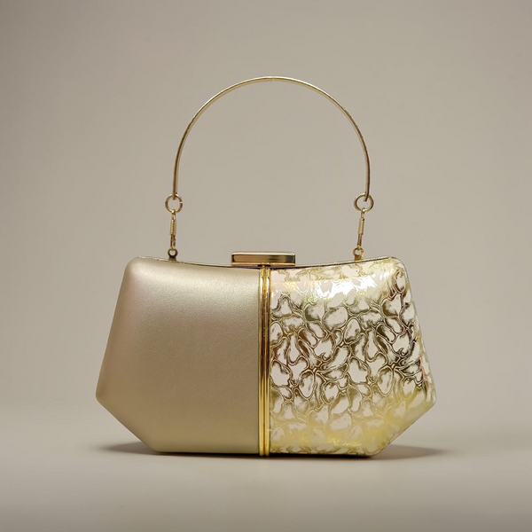The Aura Dual-Texture Evening Clutch