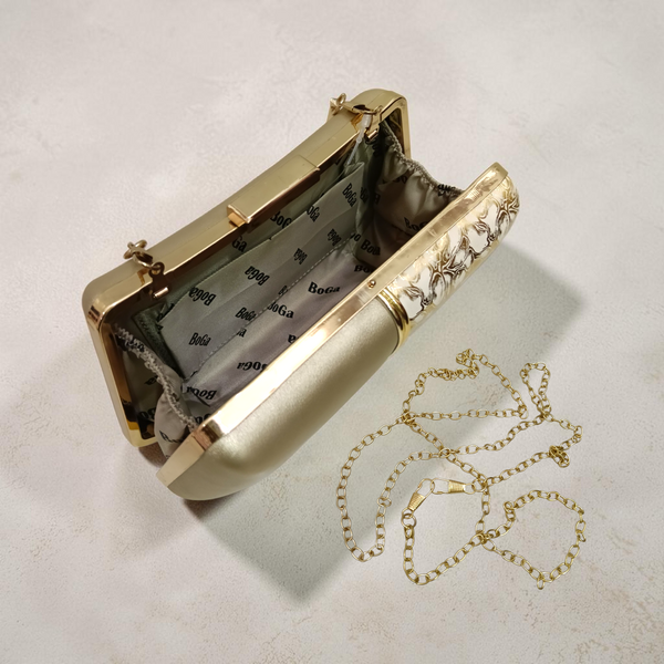 The Aura Dual-Texture Evening Clutch