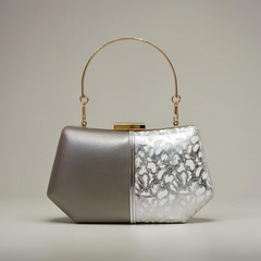The Aura Dual-Texture Evening Clutch