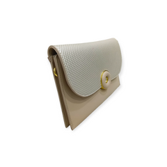 WOVEN TEXTURE ENVELOPE CLUTCH