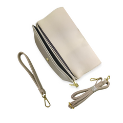 WOVEN TEXTURE ENVELOPE CLUTCH