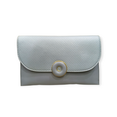 WOVEN TEXTURE ENVELOPE CLUTCH