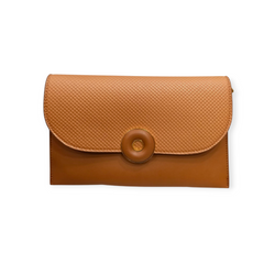 WOVEN TEXTURE ENVELOPE CLUTCH