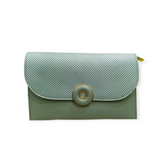 WOVEN TEXTURE ENVELOPE CLUTCH