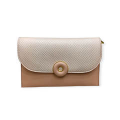 WOVEN TEXTURE ENVELOPE CLUTCH