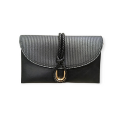 BRAIDED HANDLE ENVELOPE CLUTCH