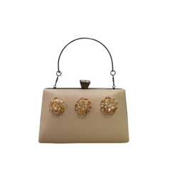 Floral Crystal Box Clutch