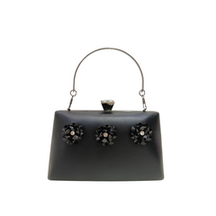Floral Crystal Box Clutch