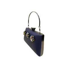 Floral Crystal Box Clutch
