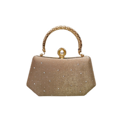Rhinestone Pearl Embellished Clutch