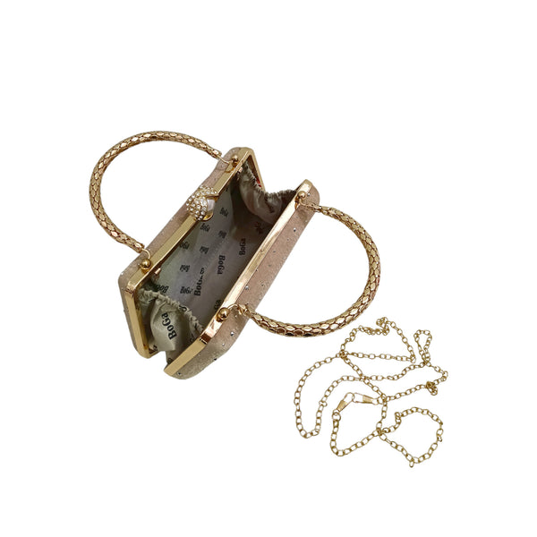 Rhinestone Pearl Embellished Clutch