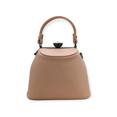 Kiss Lock Top-Handle Frame Bag