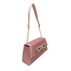 A STATEMENT SATIN POUCHETTE .