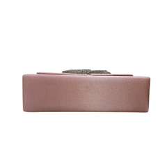 A STATEMENT SATIN POUCHETTE .
