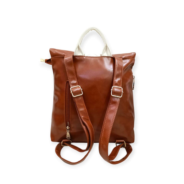 Roll-Top Fashion Backpack