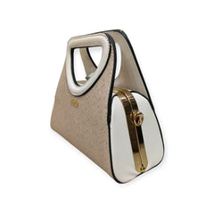 Structured D Handle Frame Bag