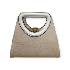 Structured D Handle Frame Bag