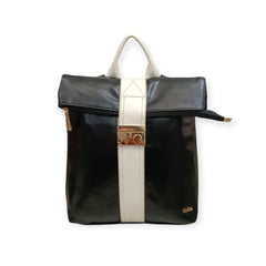 Roll-Top Fashion Backpack