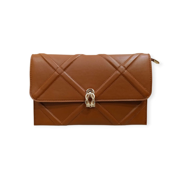 Clasp-Lock Stitch Pattern Envelope Clutch