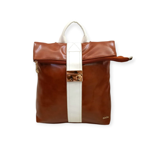 Roll-Top Fashion Backpack