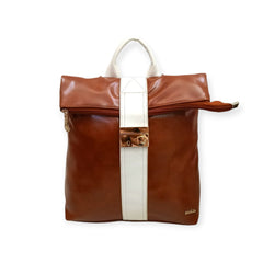 Roll-Top Fashion Backpack