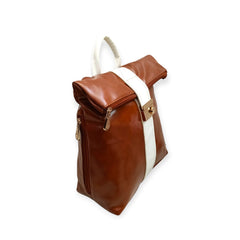 Roll-Top Fashion Backpack