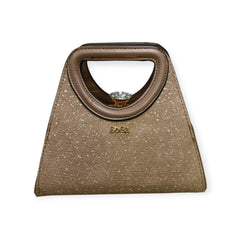 Structured D Handle Frame Bag