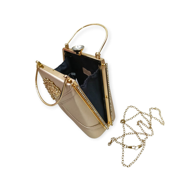 Rhinestone Evening Frame Bag