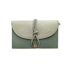 Braided Handle Envelope Clutch