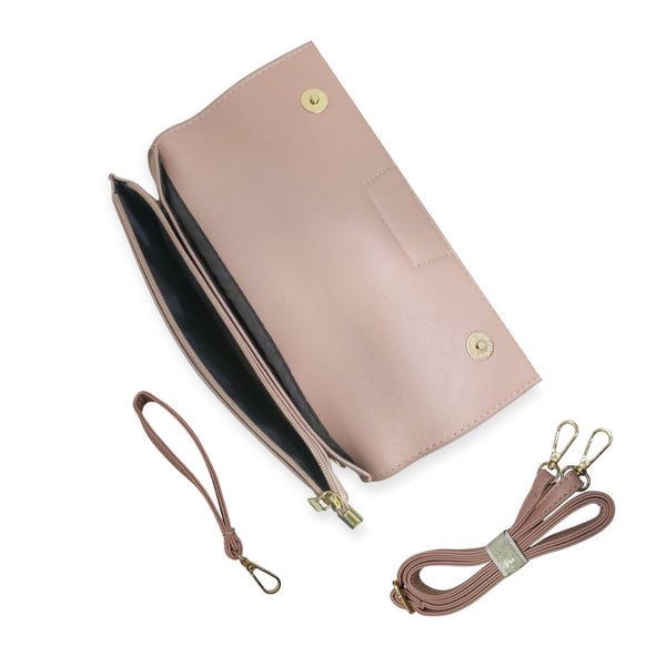 Croc-Skin Patterned Envelope Clutch