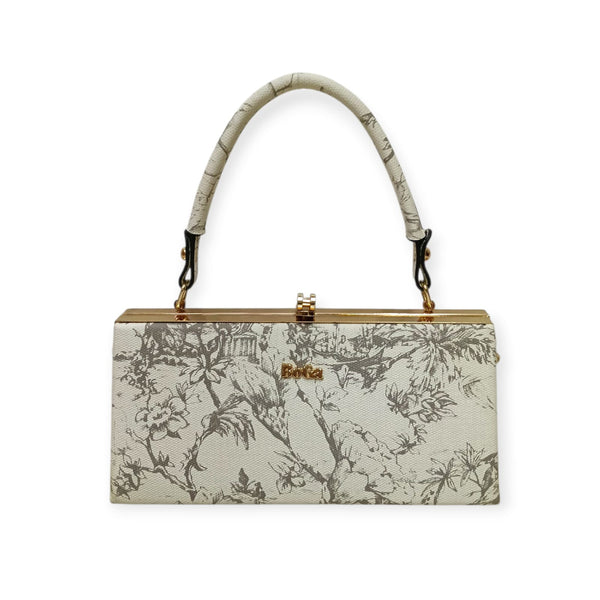 Floral Creeper Box Shape Frame Bag