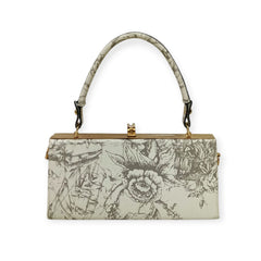 Floral Creeper Box Shape Frame Bag