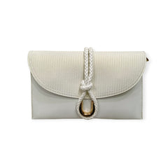 Braided Handle Envelope Clutch