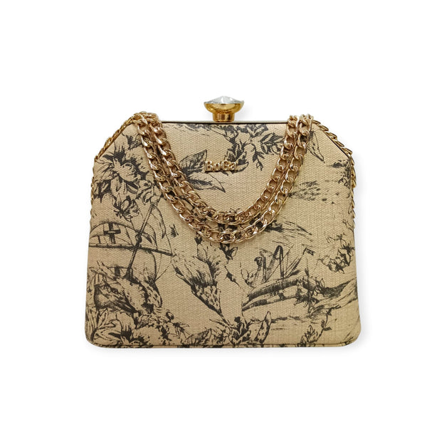 Boga Floral Chain Frame Bag