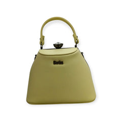 Kiss Lock Top-Handle Frame Bag