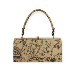 Floral Creeper Box Shape Frame Bag